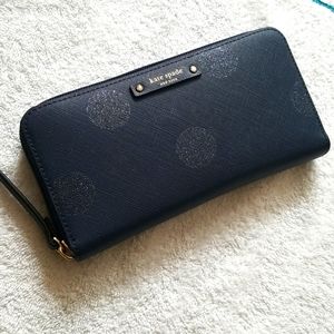 NWT Kate Spade NEDA Haven Lane Frenchy Dot Wallet 445 WLRU2695